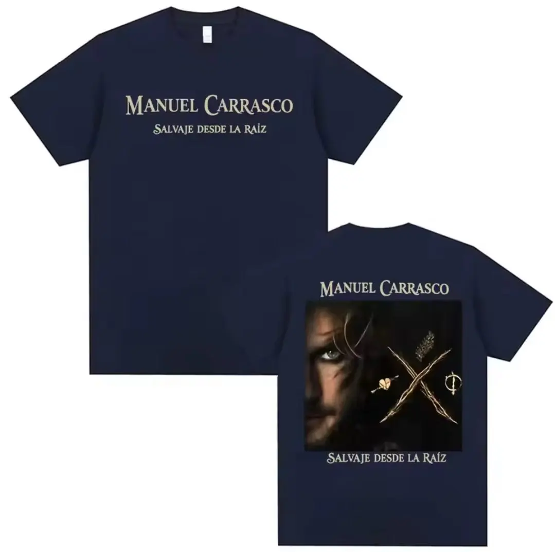 Manuel Carrasco Wild From The Root T-shirts Men women ' s Clothes Salvaje Desde La Raiz 2026 Merch Short Sleeve 100% Cotton Tees