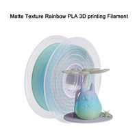 Matte Texture Rainbow PLA 3D printing Filament 1kg 3D Printing Plastic Material 1.75mm 3D Printer Consumables