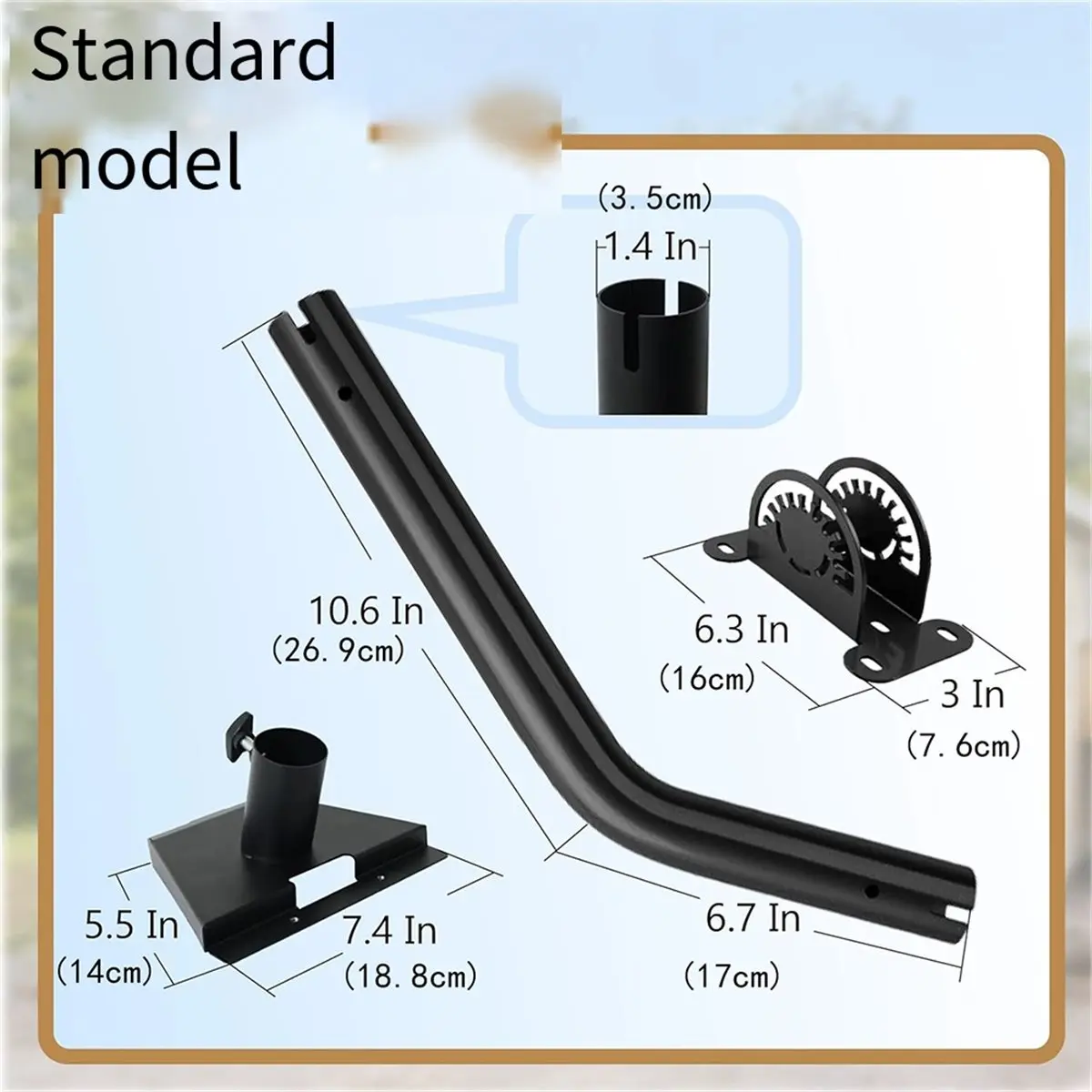 11·11COUPON For Gen 3 Pole Mount Bracket Precise Metal Compact Mounting Antenna Mount Bracket for RV Camping Outdoor Travel