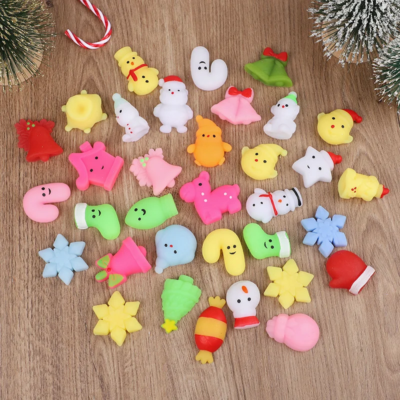 5PCS Mochi Squishies Kawaii Cartoon Squishy Gifts for Squeeze Party Favors Gifts for Birthday Christmas Favors New Year Present