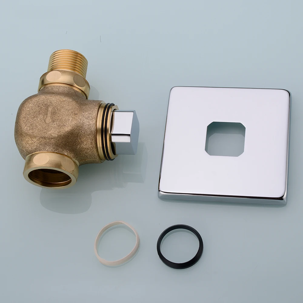 Flush Toilet Seat Water Tank Valve Bathroom Parts Brass Valve Self-closing Flush Time-extended Press Type Universal Valve.