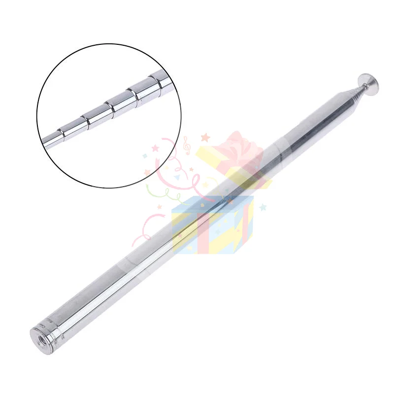 1PC 140 cm Telescopic Antenna 10 Section Extendable for FM AM Radio Enhanced Signal Outdoor Camp Use