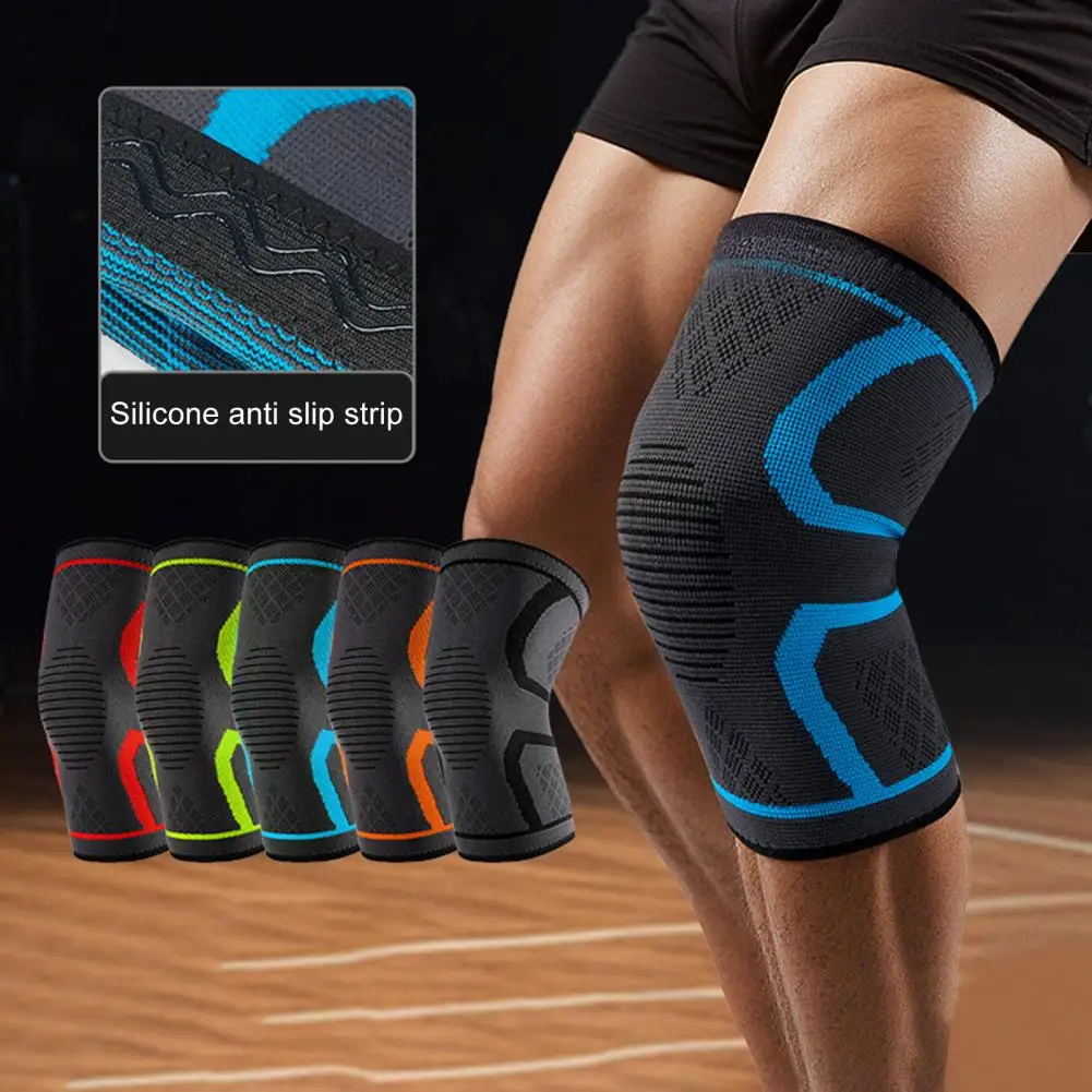 Knitted Sports Knee Brace Lightweight Breathable Elastic Running Basketball Men Women Fitness