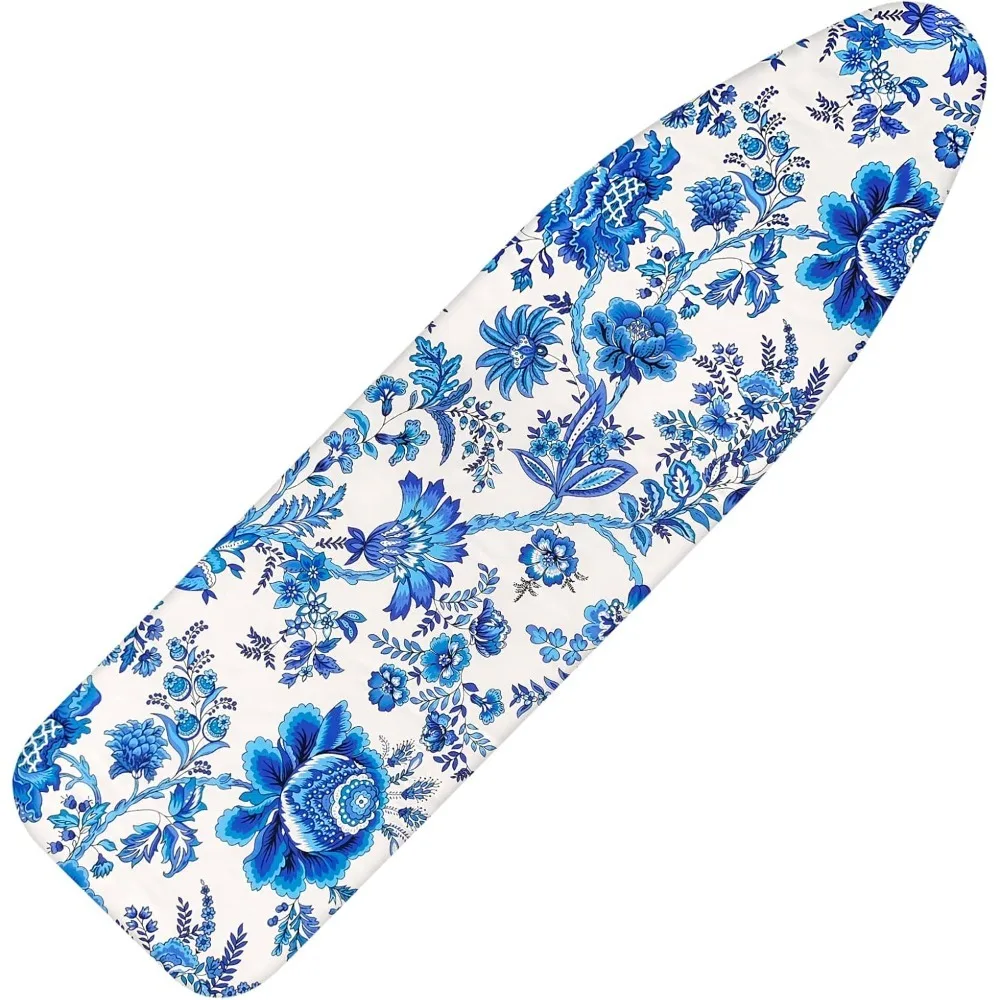 Ironing Board Cover and Pad 15x54 Inch Standard Ironing Board Cover with Elastic Edge and Hook and Loop Fasteners Scorch