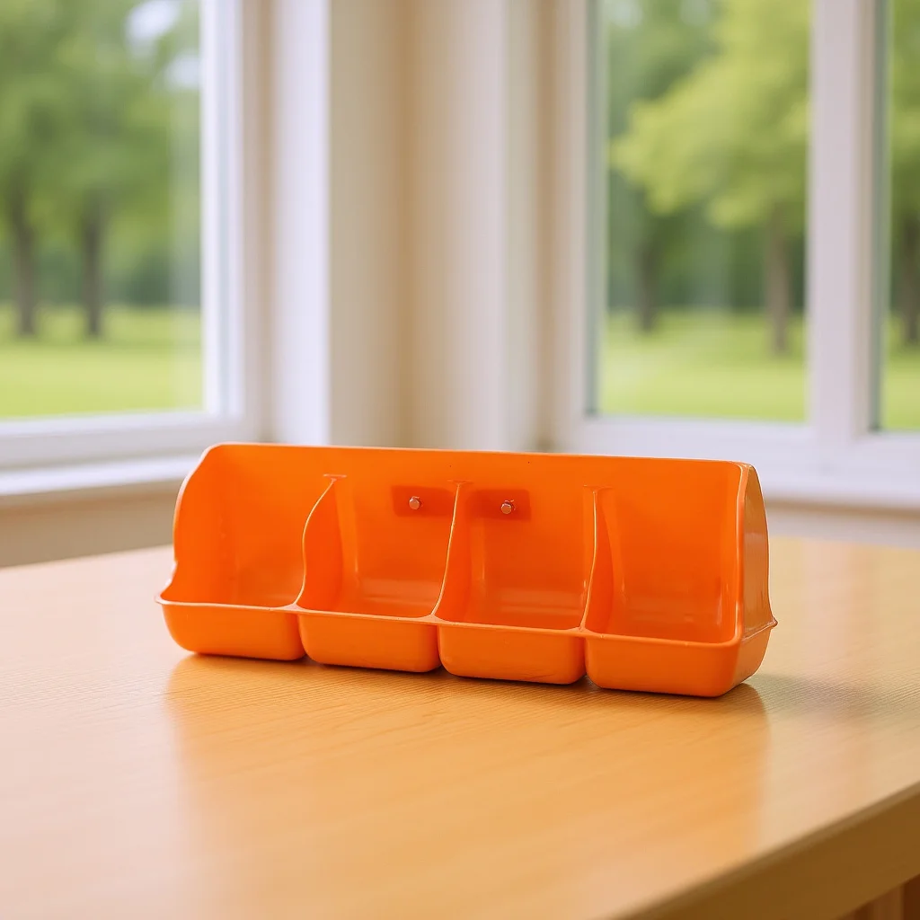 

Multi-Compartments Pig Feeder Thickened Durable Mountable Farmhouse Livestock Feeding Trough Large Capacity Convenient Cleaning