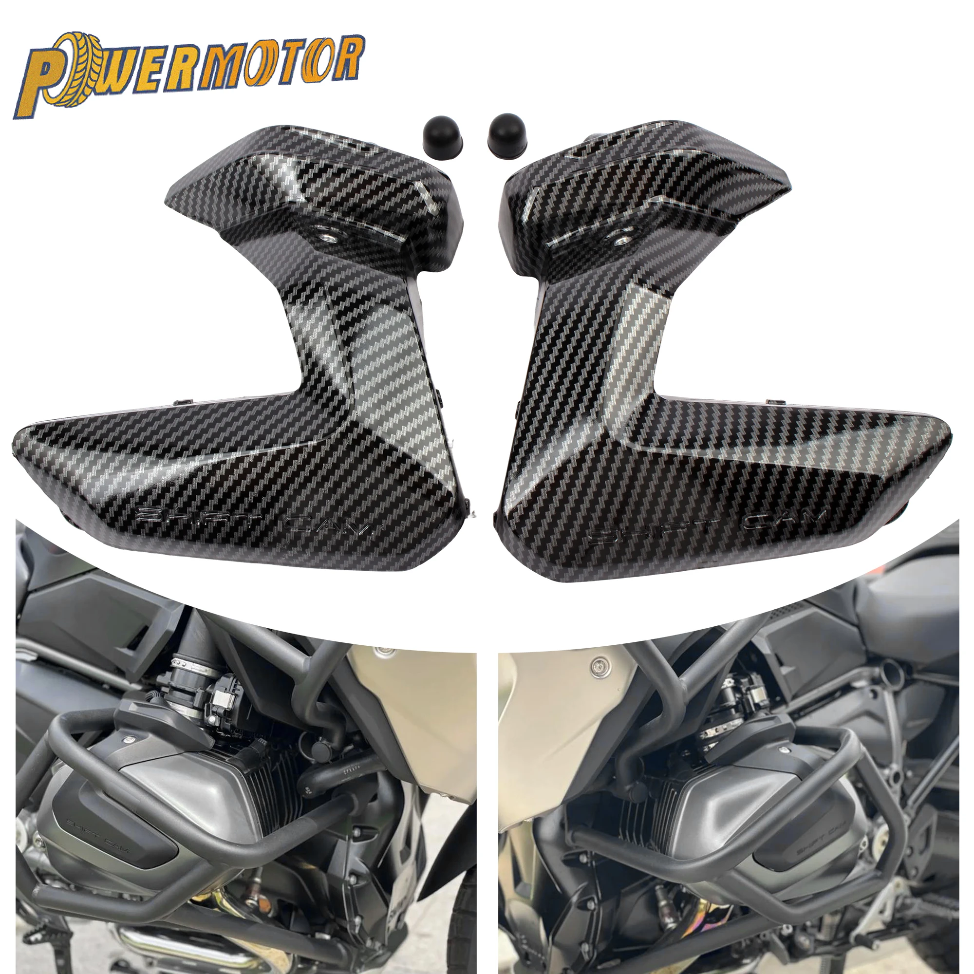 

Motorcycle Cylinder Head Cover Engine Guard Protector Fairing Water Transfer For BMW R1250RS R1250GS R1250 2021 2023 ADV