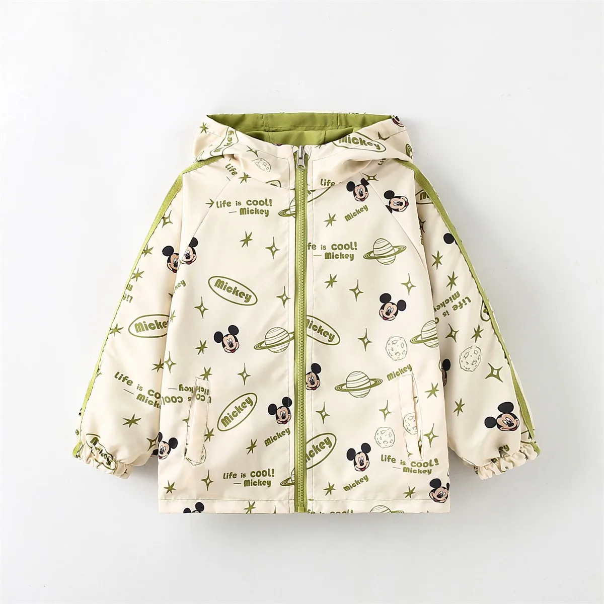 

Cartoon Double Sided Jacket Boys And Girsl Fashion Casual Hooded Tops Coats Autumn Clothes Kids New Cute Long Sleeve Outerwear