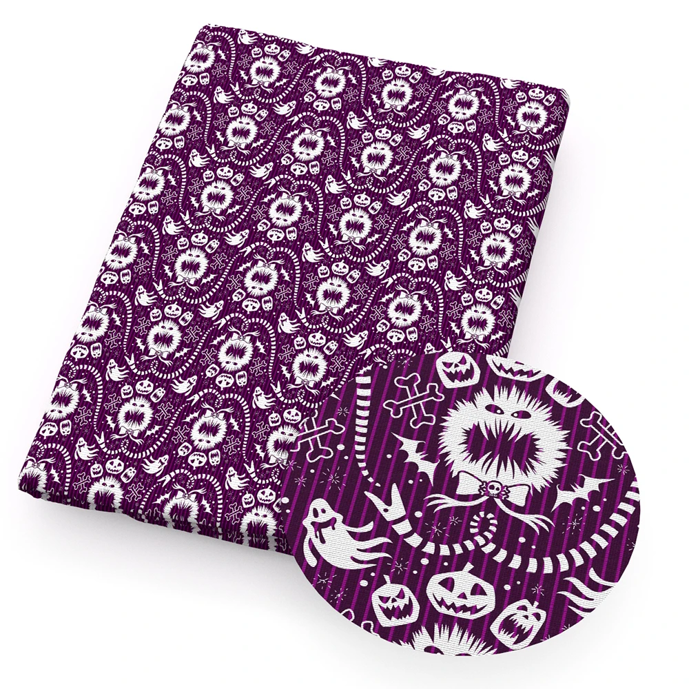 هالوين الكرتون المطبوعة نسيج من القطن والبوليستر نصف متر للنسيج الخياطة اللحف الأقمشة الإبرة المواد DIY بها بنفسك ، 1Yc16883 #2