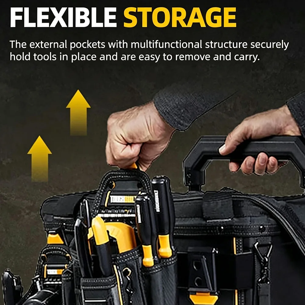 Waterproof Trolley-Style Hard-Bottom Tool Bag with Opening Handle 14inch 22inch Trolley Case