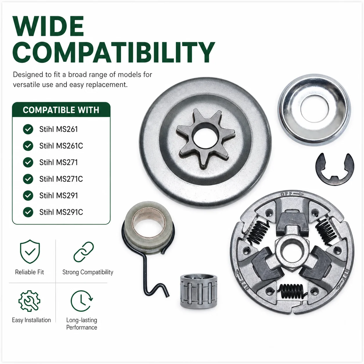 Kit Perbaikan Sproket Drum Kop - Stihl Chainsaw Ms261 ulasan dan harga