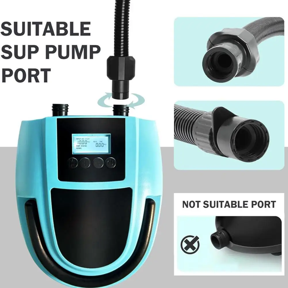 Luftpumpenschlauch mit Gewindeanschluss, Mehrfachdüsen-Verbinder für SUP-Boote, Luftmatratzen, Surfbretter, Elektrische Pumpen-Zubehör