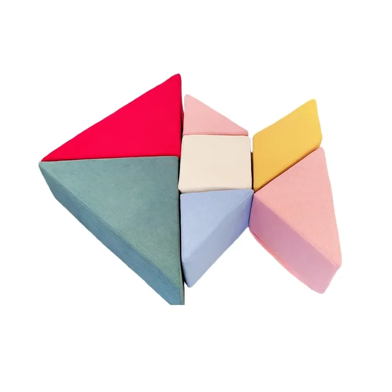 Soft Foam Tangram Blocks for Kids Early Education Color Recognition Geometric Puzzle Sensory Play Set Safe Building Toy