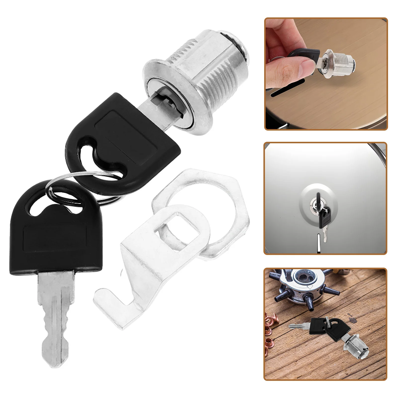 

1 set 1 Set Toilet Paper Lock Replacement Iron Plastic Security For Office Supermarket Commercial Bathroom Tissue Holder Tissue