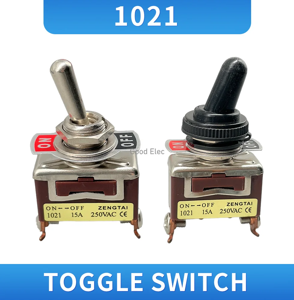 Free Shipping 1PCS  E-TEN1021 15A 250VAC 2PIN ON-OFF1 Toggle switch Rocker switch The power switch micro switch brown