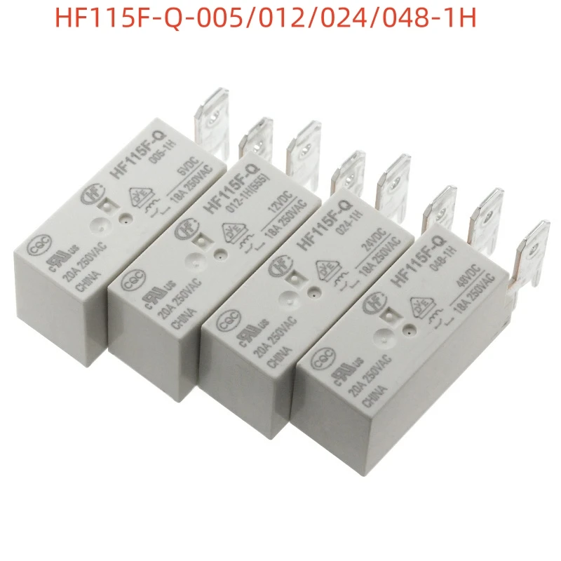 

1PCS 48V Relay HF115F-Q-048-1H HF115F-Q 048-1H JQX-115F-Q 048-1H JQX-115F-Q-048-1H 05VDC 12V DC24V 18A 250VAC