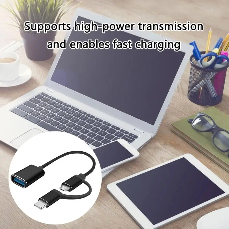 E0BA короткое USB -тип C Устройство мужского пола до USB Женщины -адаптерные кабельные разъемы OTG Adapter Data Sync Cable