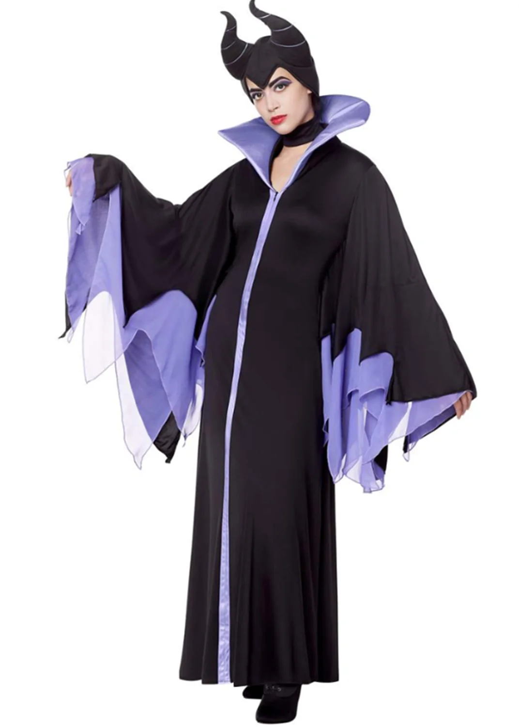 Halloween Stage Performance Movie Black Evil Queen Witch Cosplay Dress Day Of The Dead Scary Vampire Costume