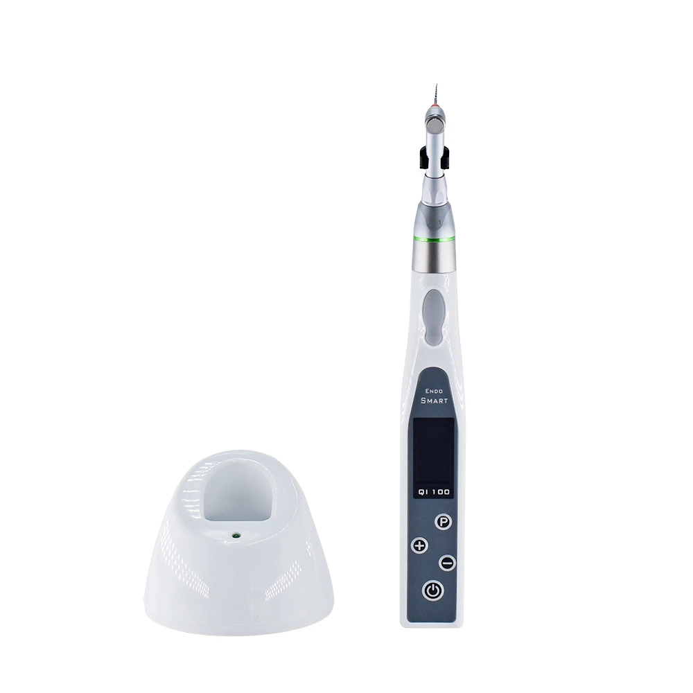 Elektrische den tal Endo-motor Draadloos LED 16:1 Contrahoekreductiekop Roestvrijstalen handstuk met lage snelheid