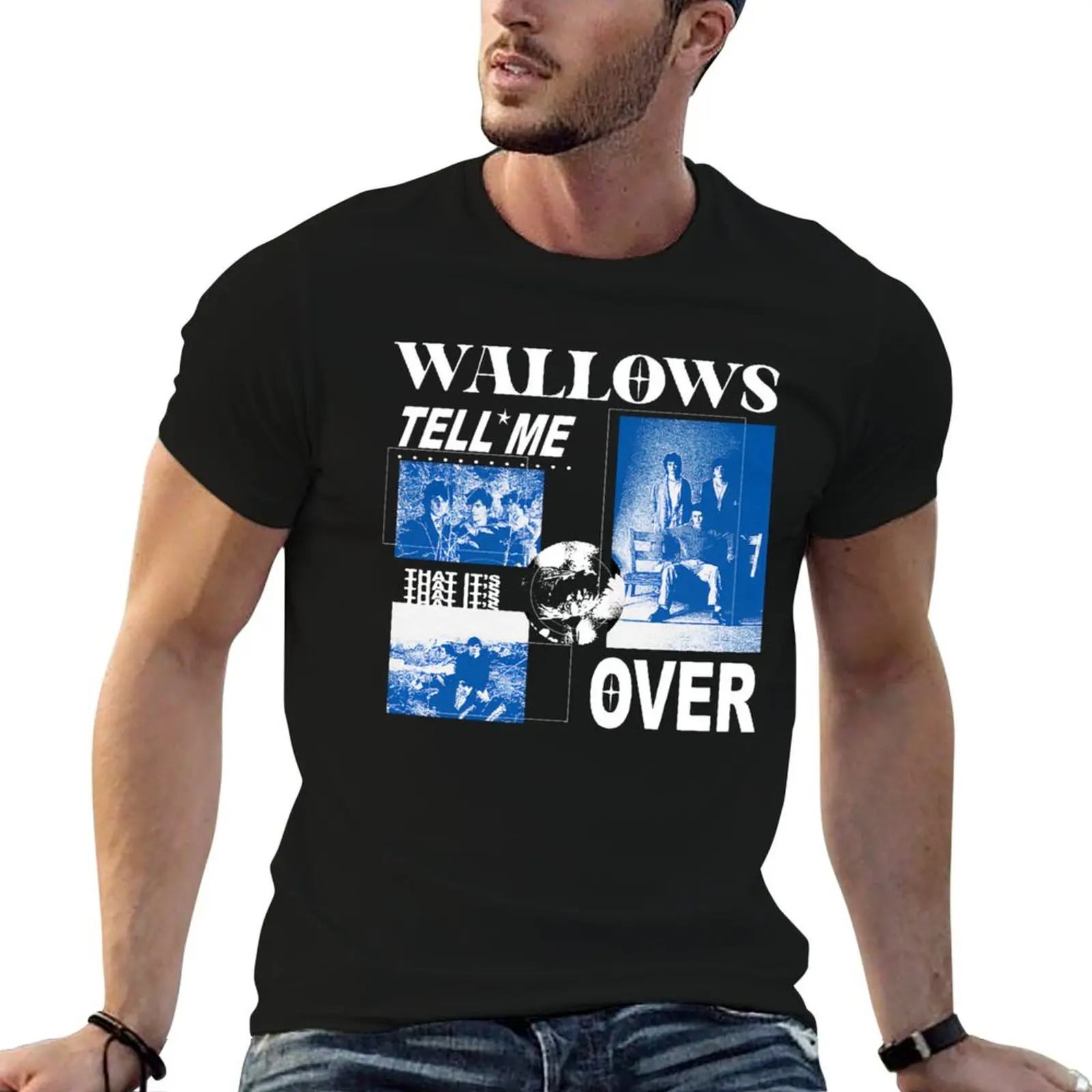 Camiseta unisex Wallows Bee Wallows Merch, camisetas para hombre, camisetas divertidas de algodón suave, camiseta de lujo para hombre