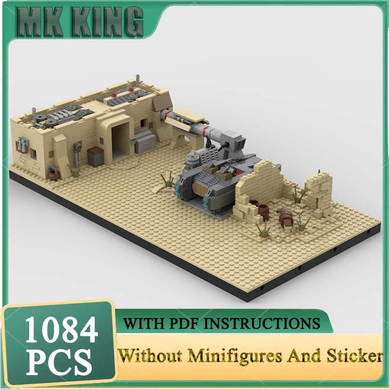

Popular Star Movie Moc Building Blocks Scenario of Tatooine - Market Part10 Model DIY Assembly Construction Christmas Toy Gifts