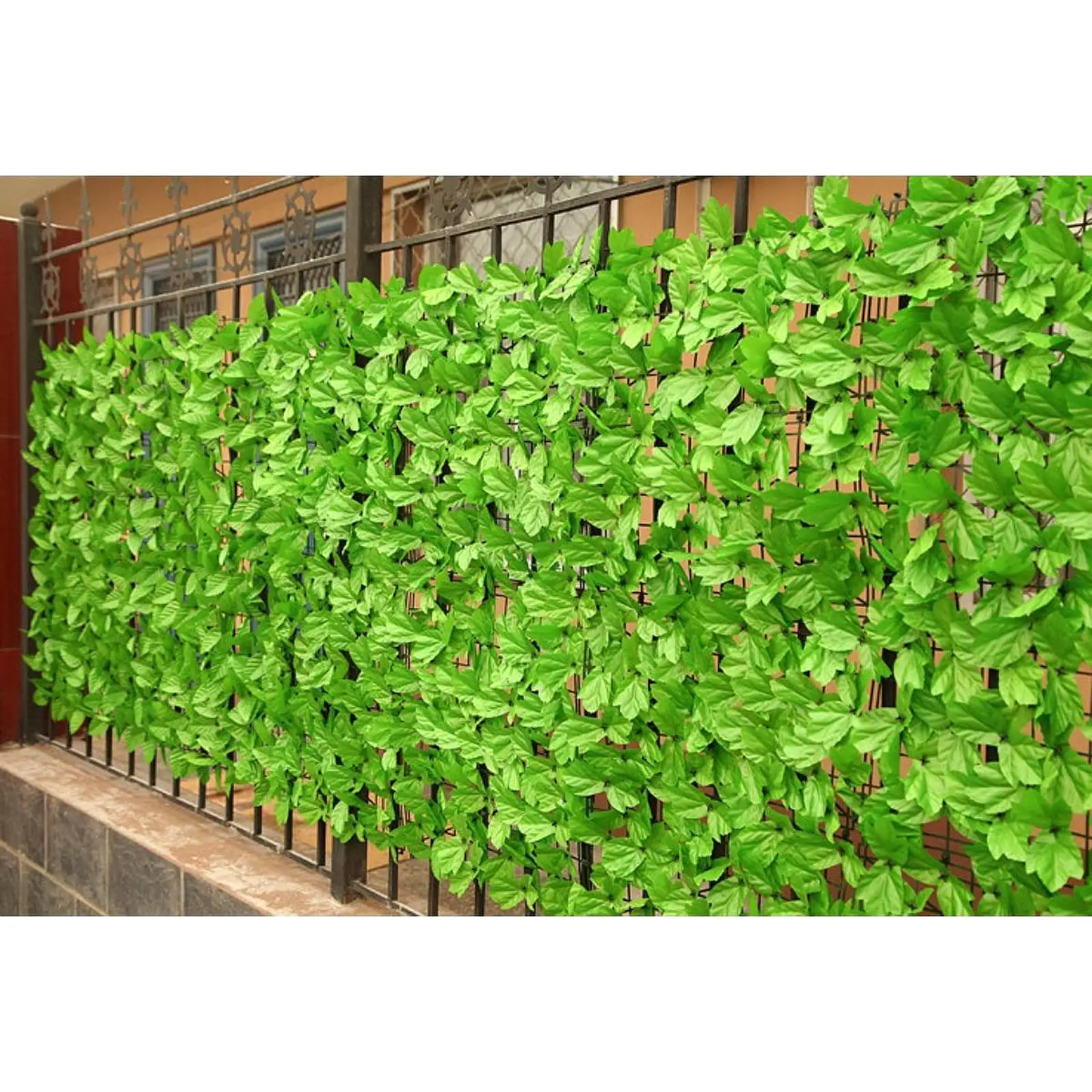 Privacy Screen Wall Panel with Artificial Greenery for Indoor And Outdoor Use
