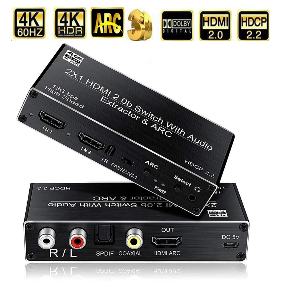 ARC 플레이어로 PS5 사운드를 완벽하게 제어하는 방법: 2포트 HDMI 2.0 오디오 추출기 리뷰