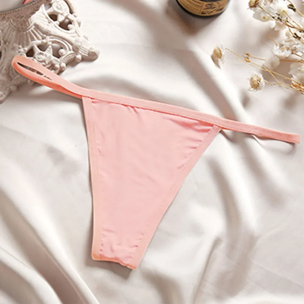 ملابس داخلية من الحرير الجليدي، ملابس داخلية كراميل جي سترينج، ملابس داخلية للعطلات، حالة جديدة، ملابس مريحة للمنزل، خيارات مقاس M-XL