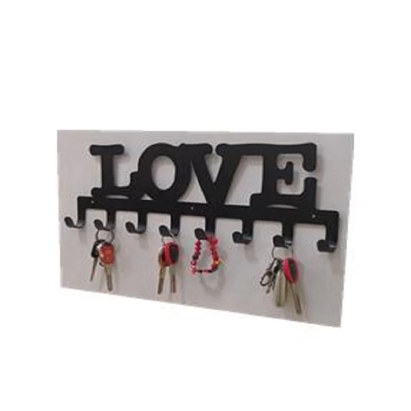 

Creative Modern Minimalist Letter Metal Wall Hook, Key Hanging, Love Wall Iron, Sticky Coat Hook, Bedroom