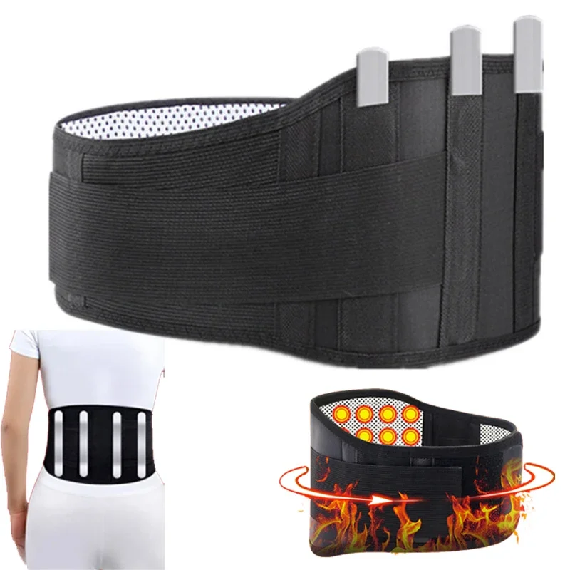

Adjustable Tourmaline Self-heating Magnetic Therapy Waist Belt Lumbar Support Back Waist Support Brace Double Banded aja lumbar