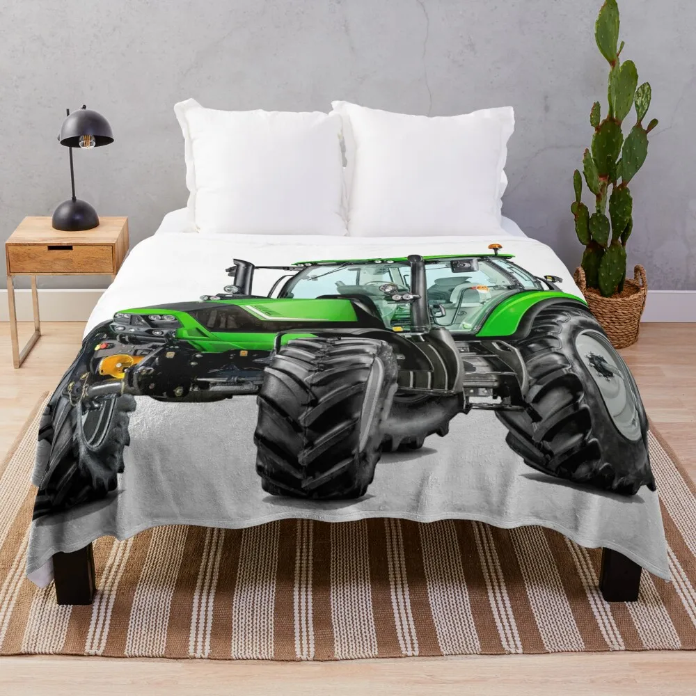 

Modern Tractor Throw Blanket Decoratives for babies Blankets