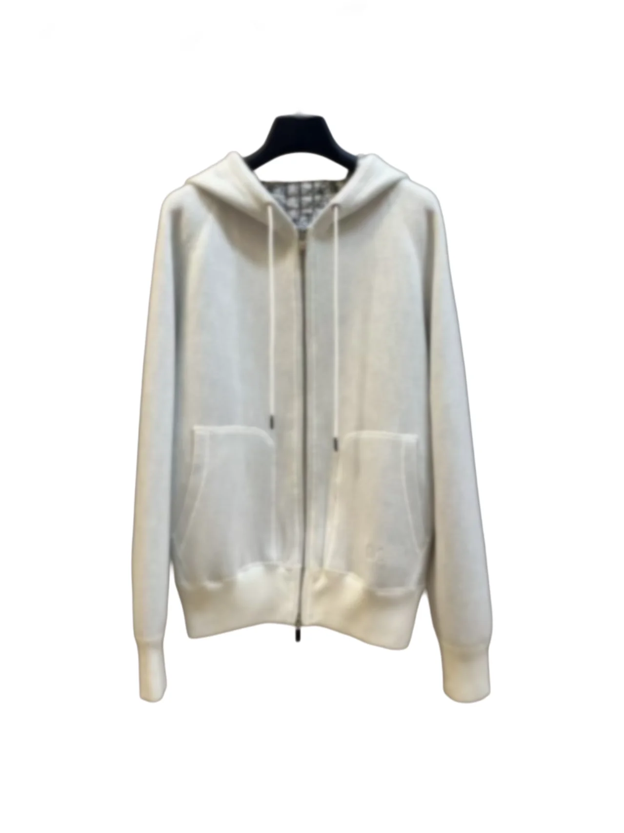 Spring 2026 New Sle Knitted Woolen Jaet with kets Faionable Embroidered Print ex Hooded Cardigan Long Sve Zipper