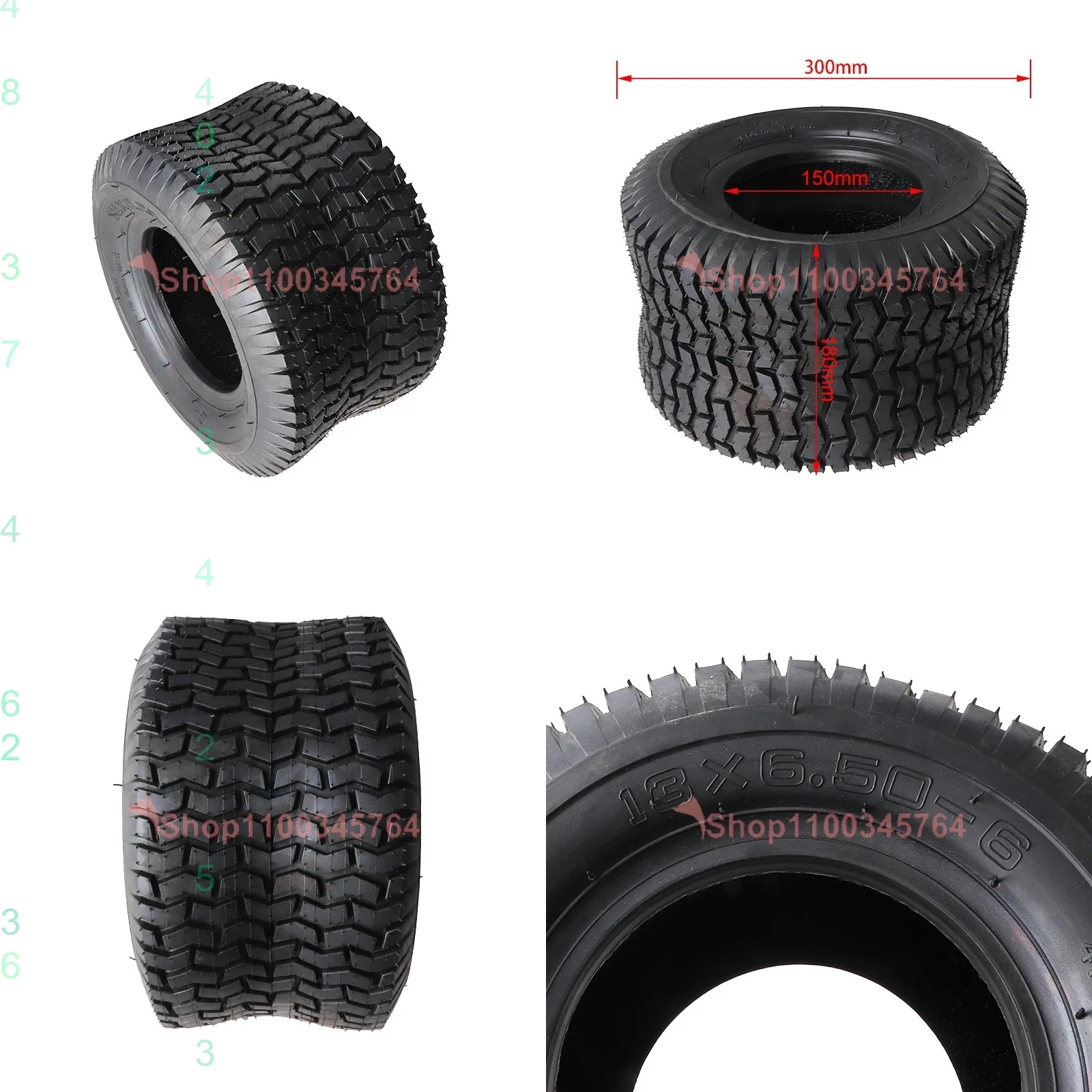 13x5.00-6 Vacuum Tire 13*5.00-6 for Kart Electric Scooter Agricultural Snow Plow Golf Accessories