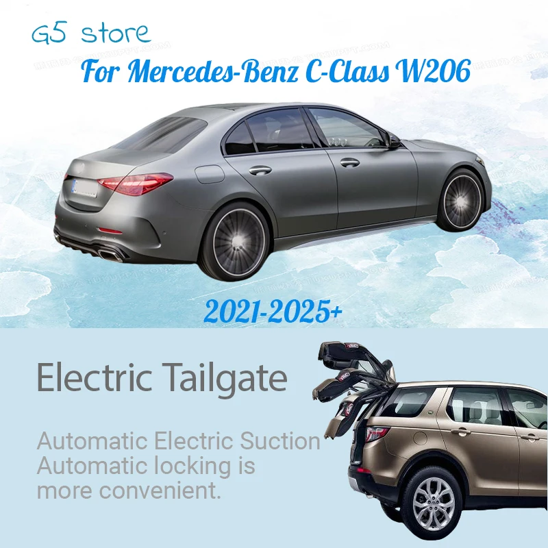 Modificación del portón trasero eléctrico antipellizco: maletero automático del vehículo para Mercedes-Benz Clase C W206 2021-2025+