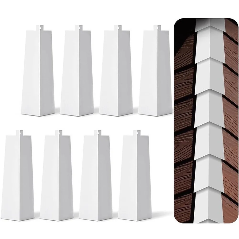 White Aluminum Corner Trim Wall Panel Cover For Outdoor Exterior Protection And Home Renovation Building Hardware Accessories