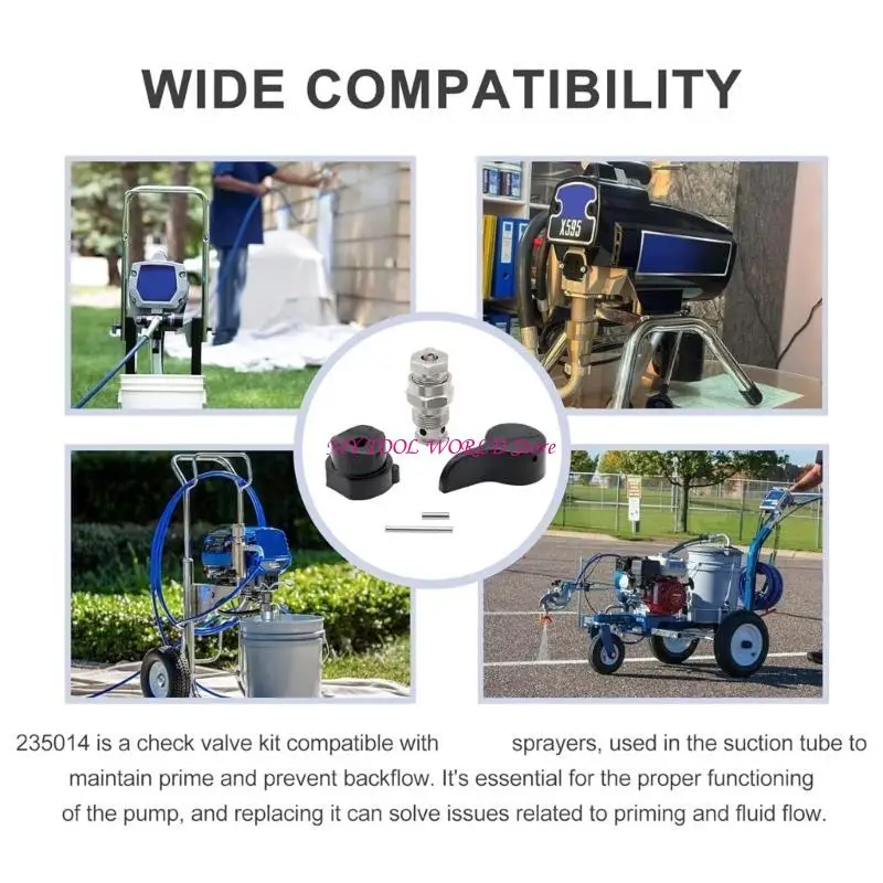 

2Pcs High Performances Primes Drain Valves Repair for Paint Sprayer Systems A2BB
