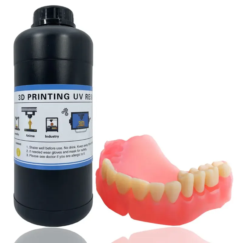 

High Precision No Toxic Pink Color Dentals Resin 3D Liquid Resins 405nm for LCD DLP Printer