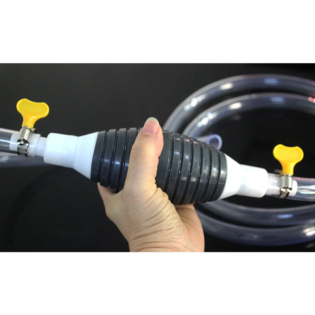 

1pc 2M Manual Suction Pump 20Mm Thickened Pvc Pipe Large Flow Fuel Oil Water Transfer Hand Pump For Automobile Motorcycle