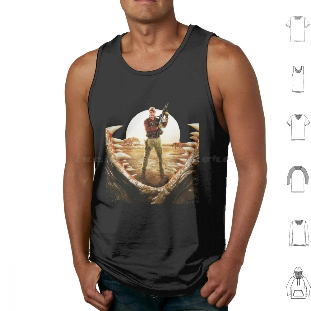 Tremos 1 Tank Tops Print Cotton Tremors Graboid Horror Kevin Bacon Graboids Movie Burt Gummer Movies Monster Perfection