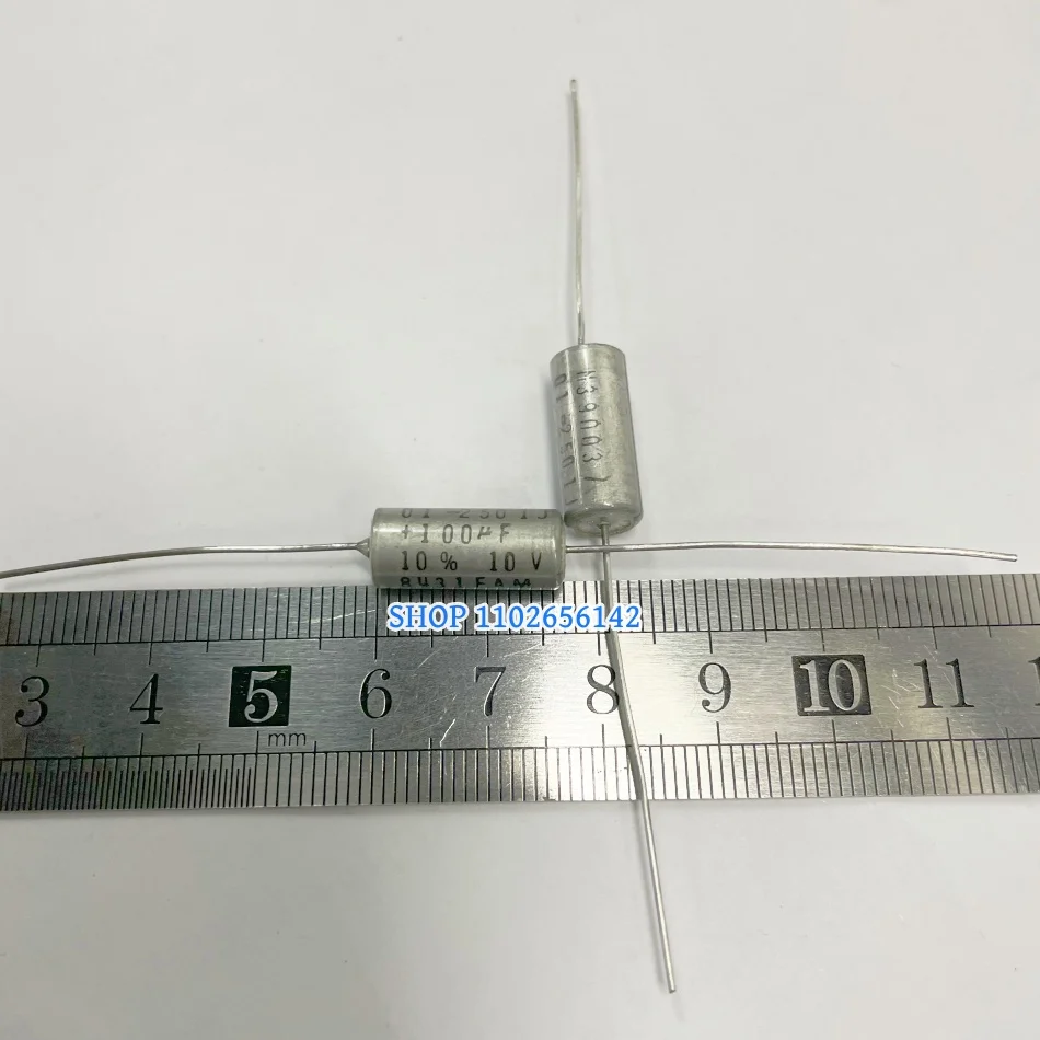 2pcs 10V100UF Axial Tantalum Electrolytic Capacitor M39003-01-2501J 100UF 10V KT110 100UF/10V 107K 10V100UF 107 CS13B107K 10%