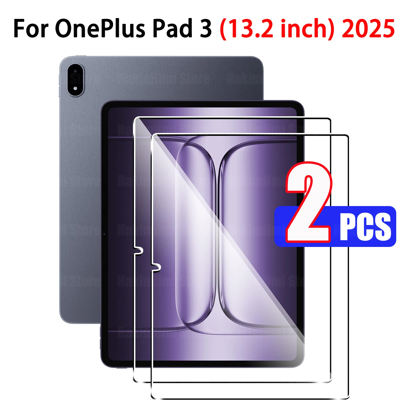 

Tempered Glass Film Compatible with OnePlus Pad 3 (13.2 inch) 2025 HD Clear 9H Impact-Resistant Protective Screen Protector