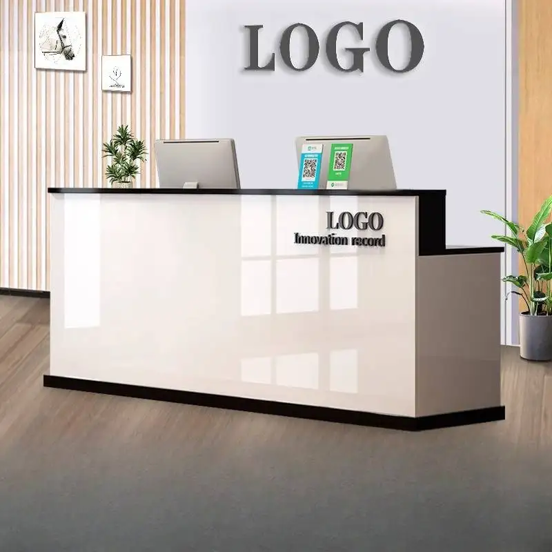 Storage Design Reception Desks Black Checkout Classic White Reception Desks Luxury Modern Recepcion Mostrador Office Furniture