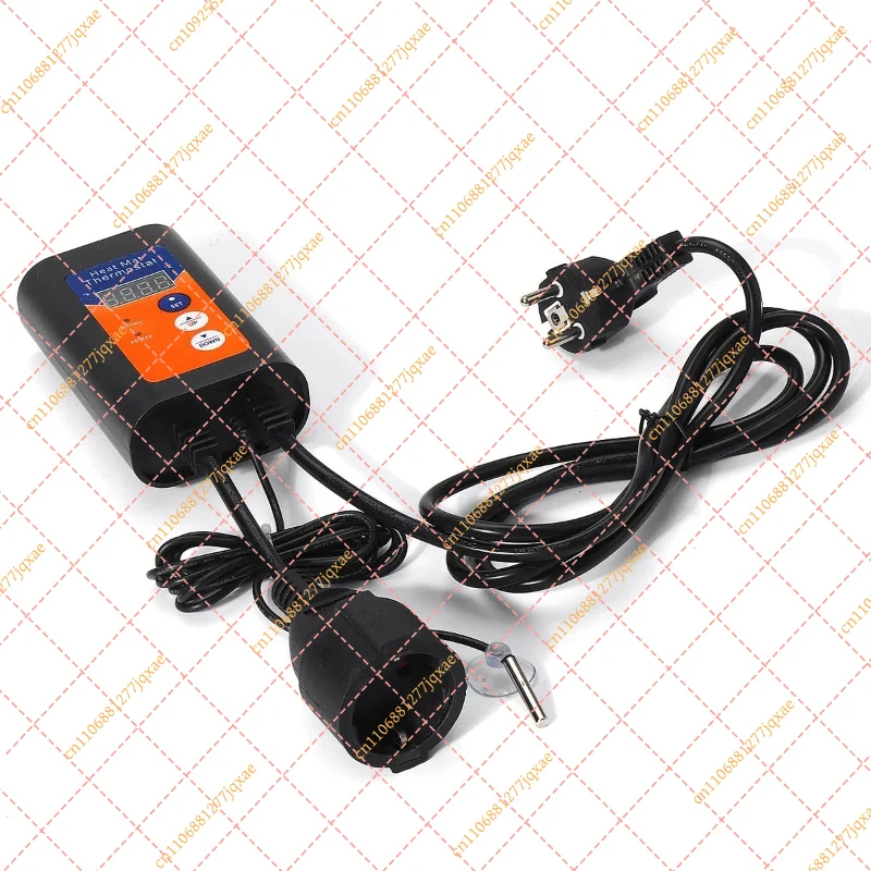 Digital Heat Mat Thermostat 1000W 230V Temperature Controller for Hydroponics Seed Germination Reptiles
