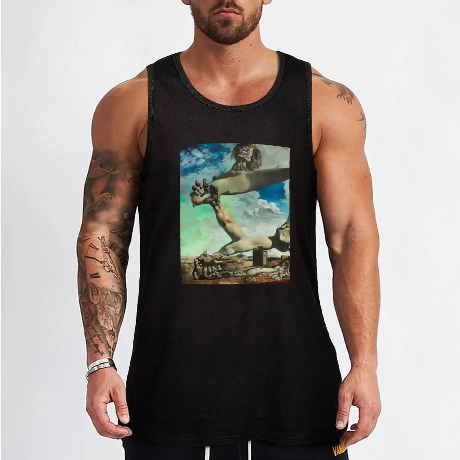 Salvador dali original paintings surrealism Tank Top gym clothes for man gym men gym top fashion 2025 man