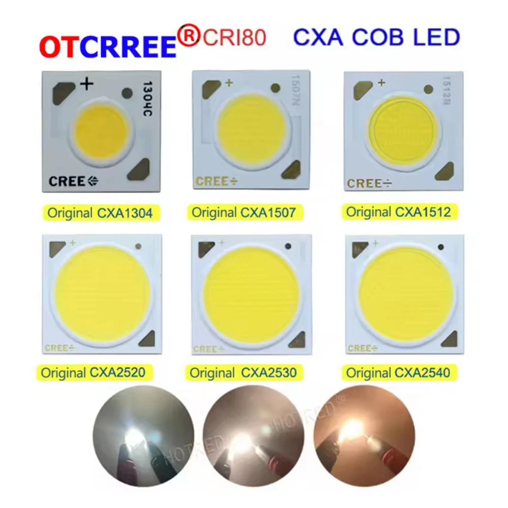 10szt Oryginalna dioda LED COB CXB3590 CXA1304 CXA1507 CXA1512 CXA1816 CXA1820 CXA1830 CXA2520 CXA2530 CXA2540 o dużej mocy 10-100W