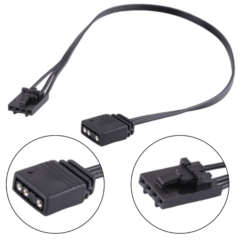 4-Pin 5V ARGB Connector Adapter for Corsair RGB To Standard ARGB 4Pin 5V Cable Dropship