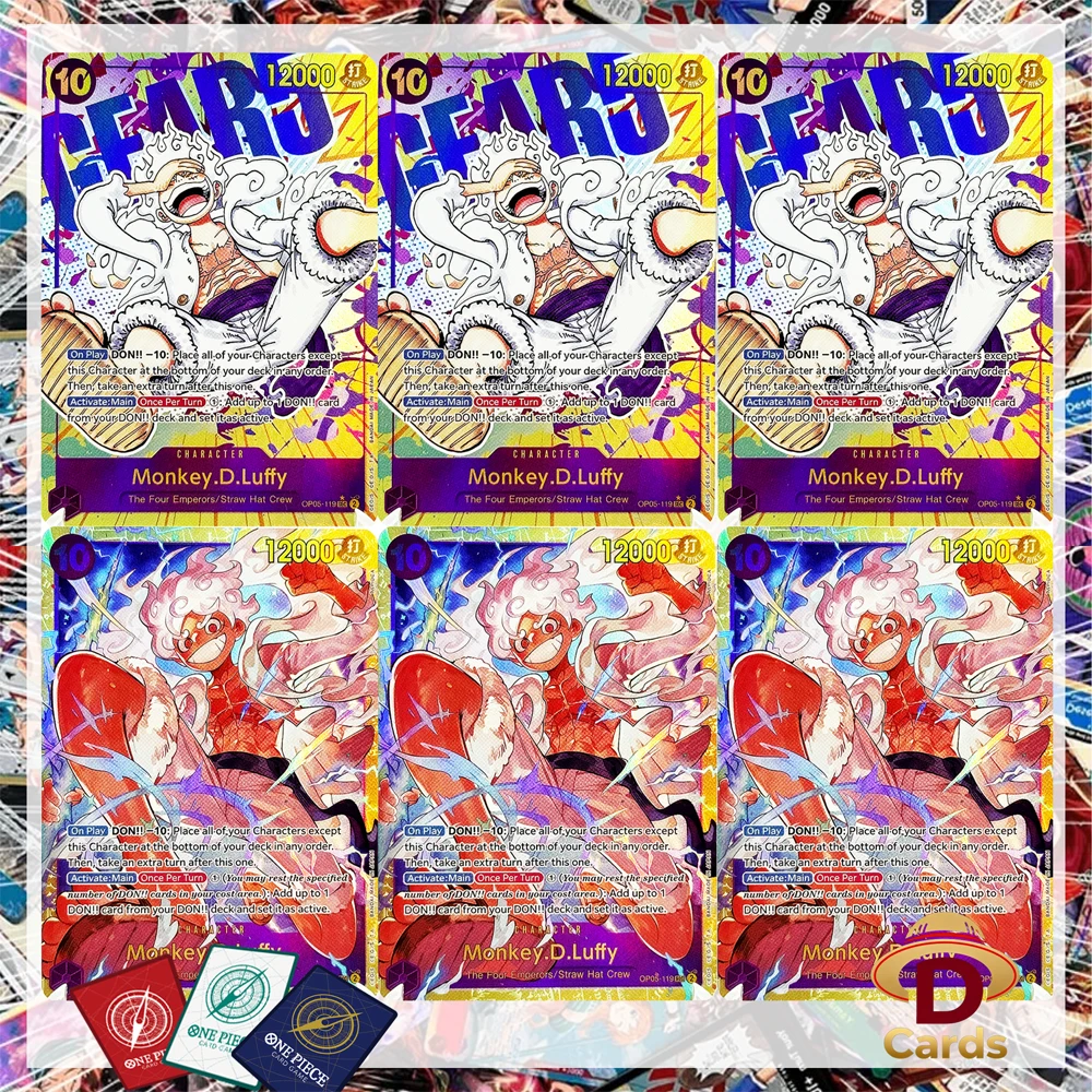 One Piece Karte Monkey.D.Luffy Alternative Grafik Erwachen der Neuen Ära Charakterkarte Strohhut-Crew Anime-Spiel Replika Proxy-Karte