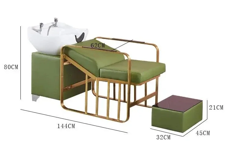 

Shower Head Hair Washing Bed Hairstyle Therapy Makeup Massage Shampoo Chair Salon Luxury Silla Peluqueria Salon Furniture MQ50XF