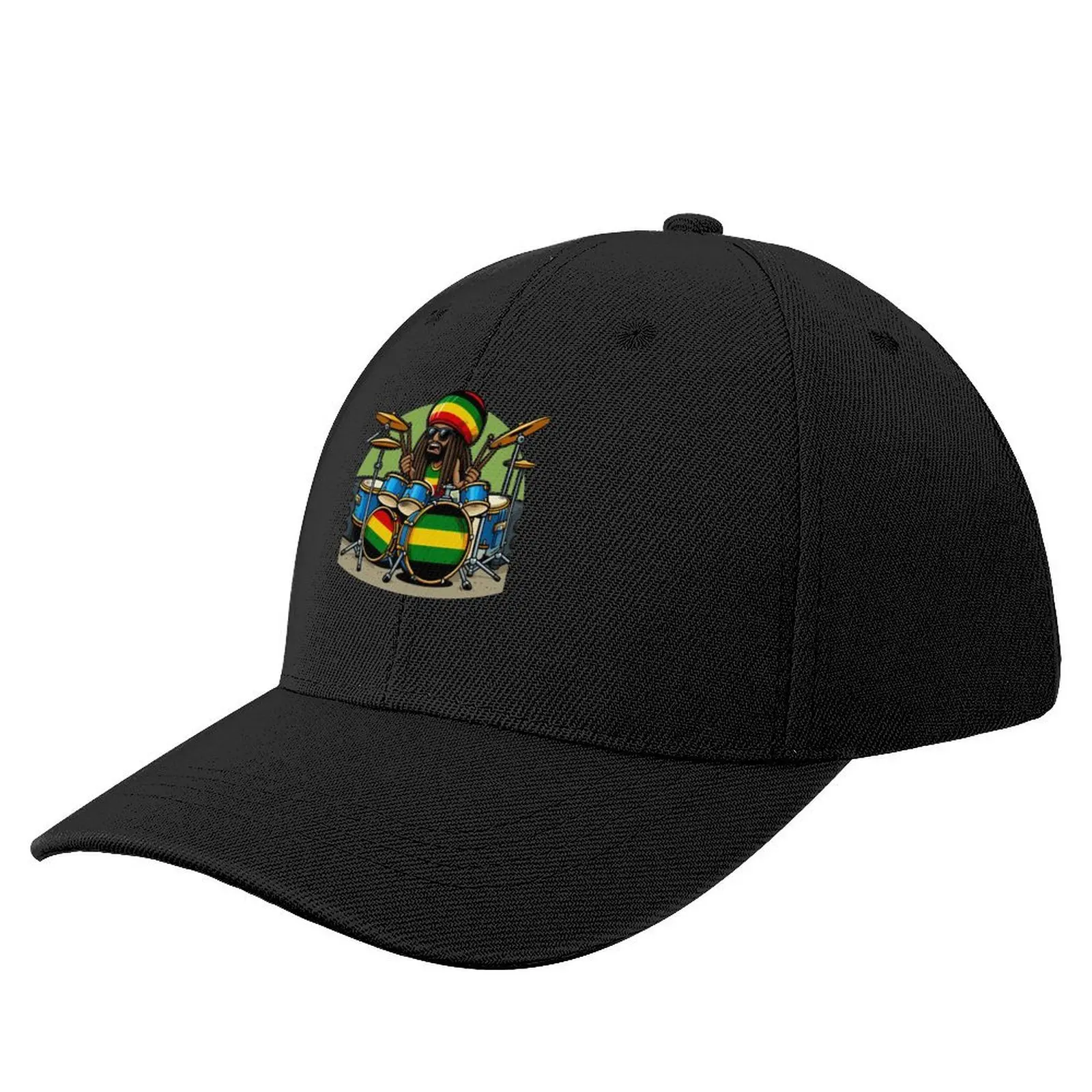 

Rasta Drummer Baseball Cap golf hat genuine hiking hat Sports Cap For Women Men's