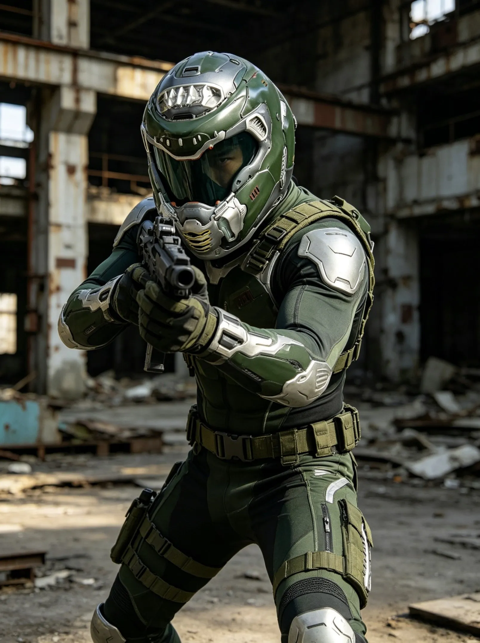 Máscara de Casco Doom Eternal Slayer, Réplica Coleccionable para Cosplay, Halloween y Accesorios de Juego