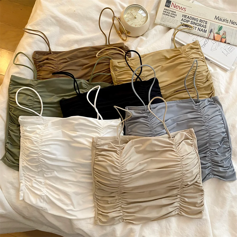 

Lingerie Sleeveless Tank Top Summer Top Camisole Tube Top For Streetwear Casual Outfit Ladies' Clothing